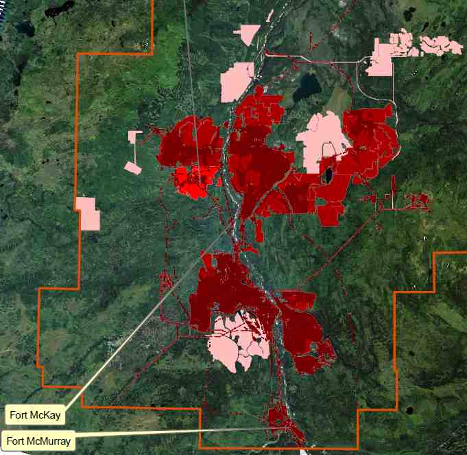 Joslyn Tar Sands Mine
Cumulative Development