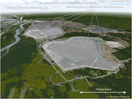 Existing Suncor tailings ponds, Alberta